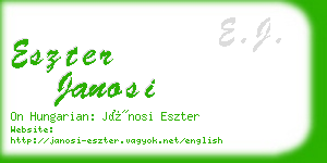 eszter janosi business card